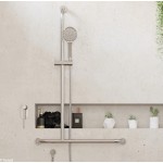 Luciana Care Inverted T Rail Shower, Left-Hand